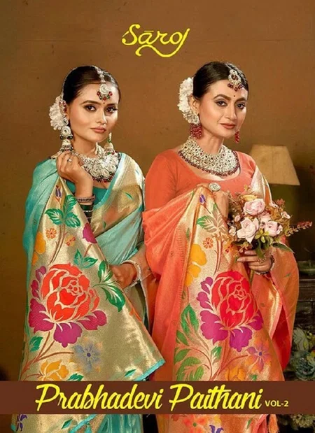 Prabhadevi Paithani Vol 2 By Saroj Silk Wholesale Designer Saree Suppliers In Mumbai

